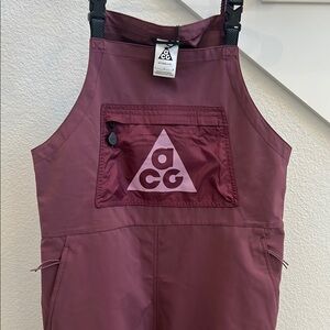 Nike ACG Burgundy Overalls